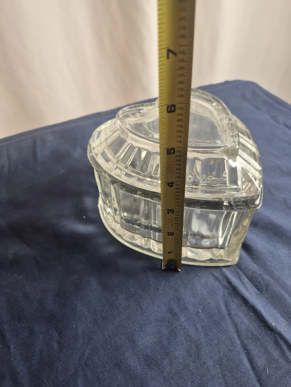 Clear Heart-Shaped Glass Serving Dish with Lid - Clear